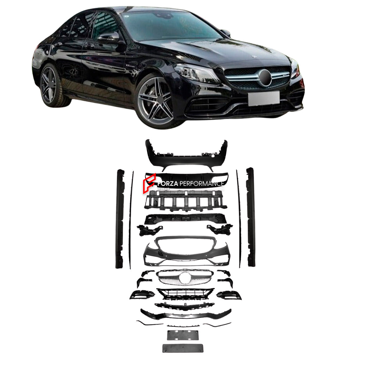 BODY KIT for MERCEDES-BENZ C CLASS C63 W205 2014 - 2018