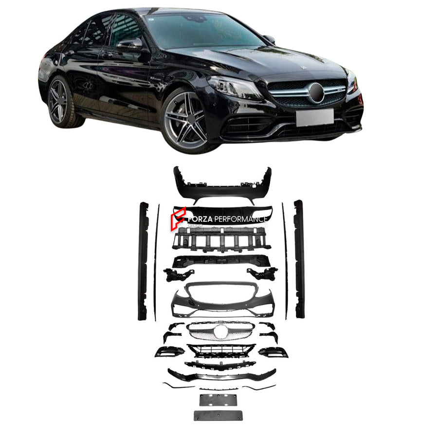Buy Now BODY KIT for MERCEDES-BENZ C CLASS C63 W205 2014 - 2018 and upgrade car parts from SIR Tuning at the Best Price. Headlights, Tail lights, Bodykits, Navigations, body kit and more - Fast & Free Shipping within Europe, US & Worldwide.