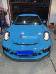 CONVERSION UPGRADE FRONT BUMPER WITH HEADLIGHTS for PORSCHE 911 CARRERA 991.1 991.2 2011 - 2020 upgrade to GT3