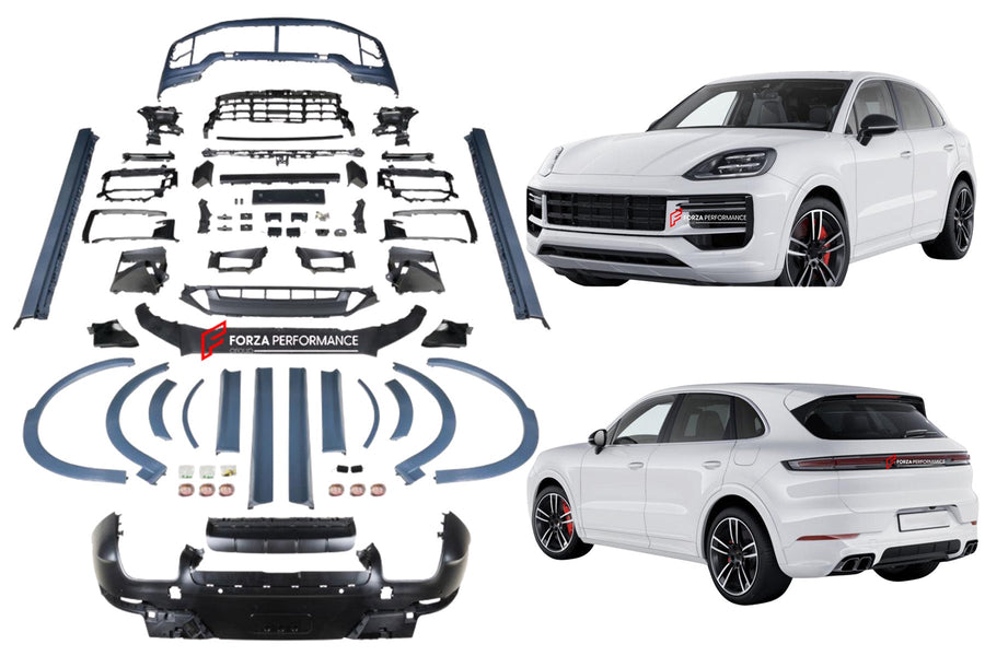 Buy Now DRY CARBON BODY KIT for PORSCHE CAYENNE 9Y0.1 2018 - 2023 UPGRADE to 9Y0.2 2024+ GTS SD STYLE and upgrade car parts from SIR Tuning at the Best Price. Headlights, Tail lights, Bodykits, Navigations, body kit and more - Fast & Free Shipping within Europe, US & Worldwide.