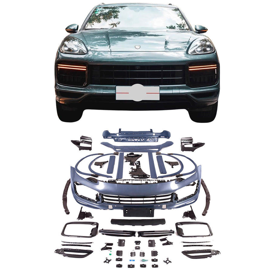 Buy Now BODY KIT for PORSCHE CAYENNE 9YA 2018+ and upgrade car parts from SIR Tuning at the Best Price. Headlights, Tail lights, Bodykits, Navigations, Carbon body kit and more - Fast & Free Shipping within Europe, US & Worldwide.