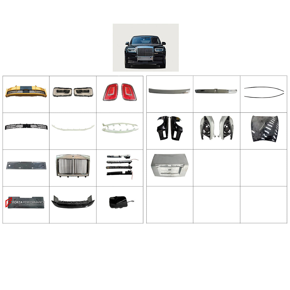 BODY KIT for ROLLS-ROYCE PHANTOM 2018 - 2023