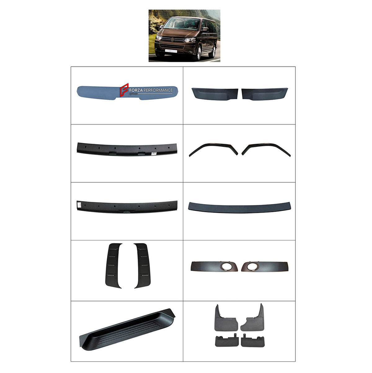 BODY KIT for VOLKSWAGEN MULTIVAN T5.1 2010 - 2015