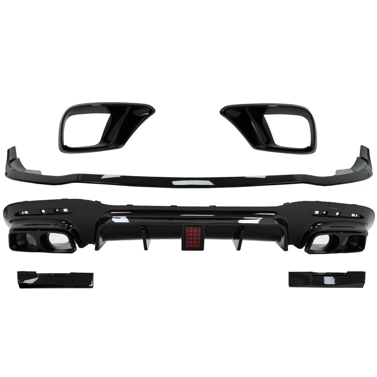 Body Kit Front Bumper Lip and Air Diffuser suitable for Mercedes S-Class W222 Facelift S65 S63 (07.2017-08.2020) Sedan – prod