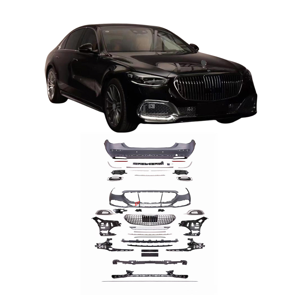 CONVERSION BODY KIT for MERCEDES-BENZ S CLASS W223 S400/S450/S500 UPGRADE TO MAYBACH S680