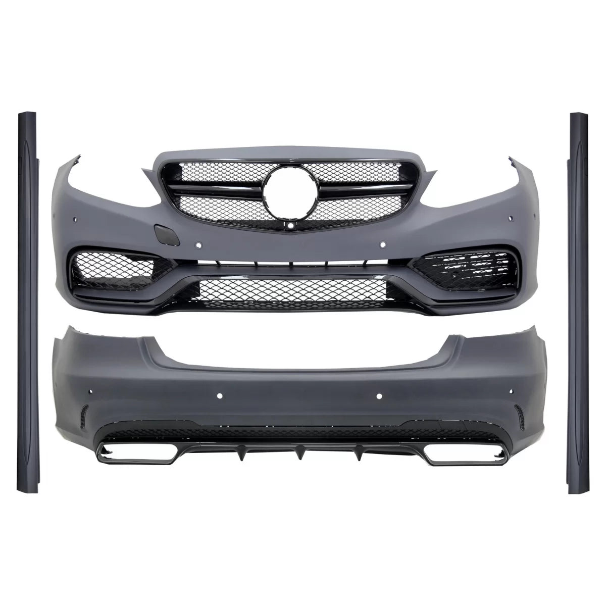Body Kit suitable for Mercedes E-Class W212 Facelift (2013-2016) E63 Design Shiny Black Edition – product image 1