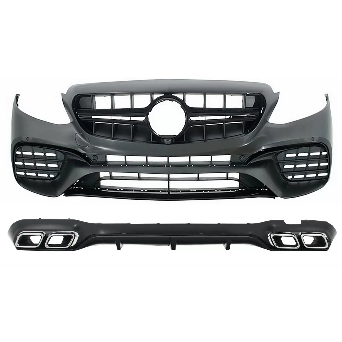 Body Kit suitable for Mercedes E-Class W213 (2016-2019) E63 Design Exhaust Muffler tips – product image 1