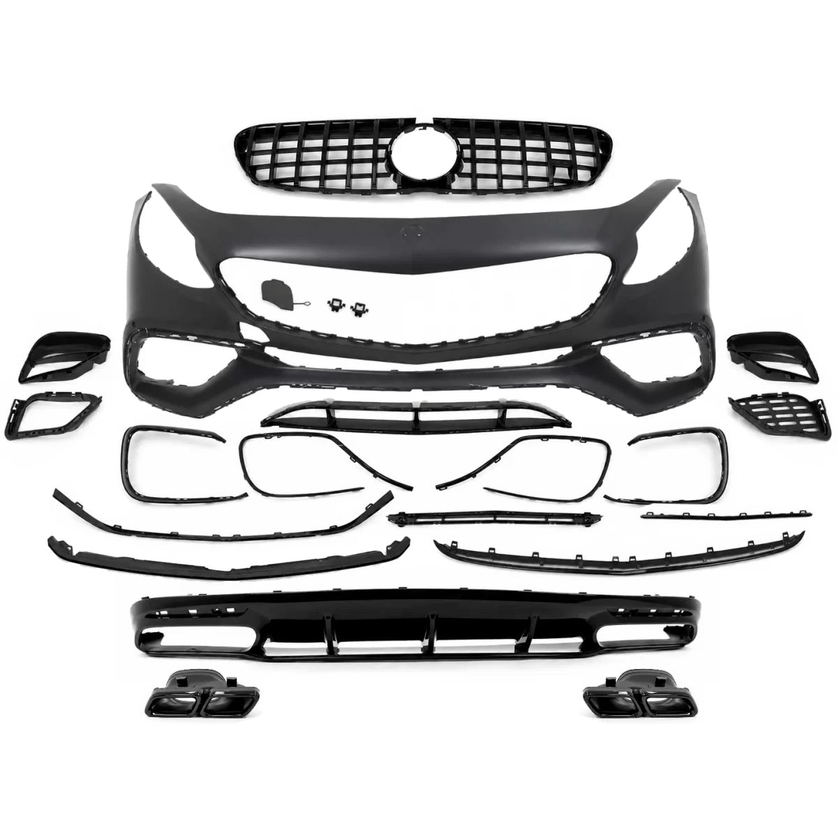 Body Kit suitable for Mercedes S-Class Coupe C217 (2015-2021) S65 Design Black – product image 1