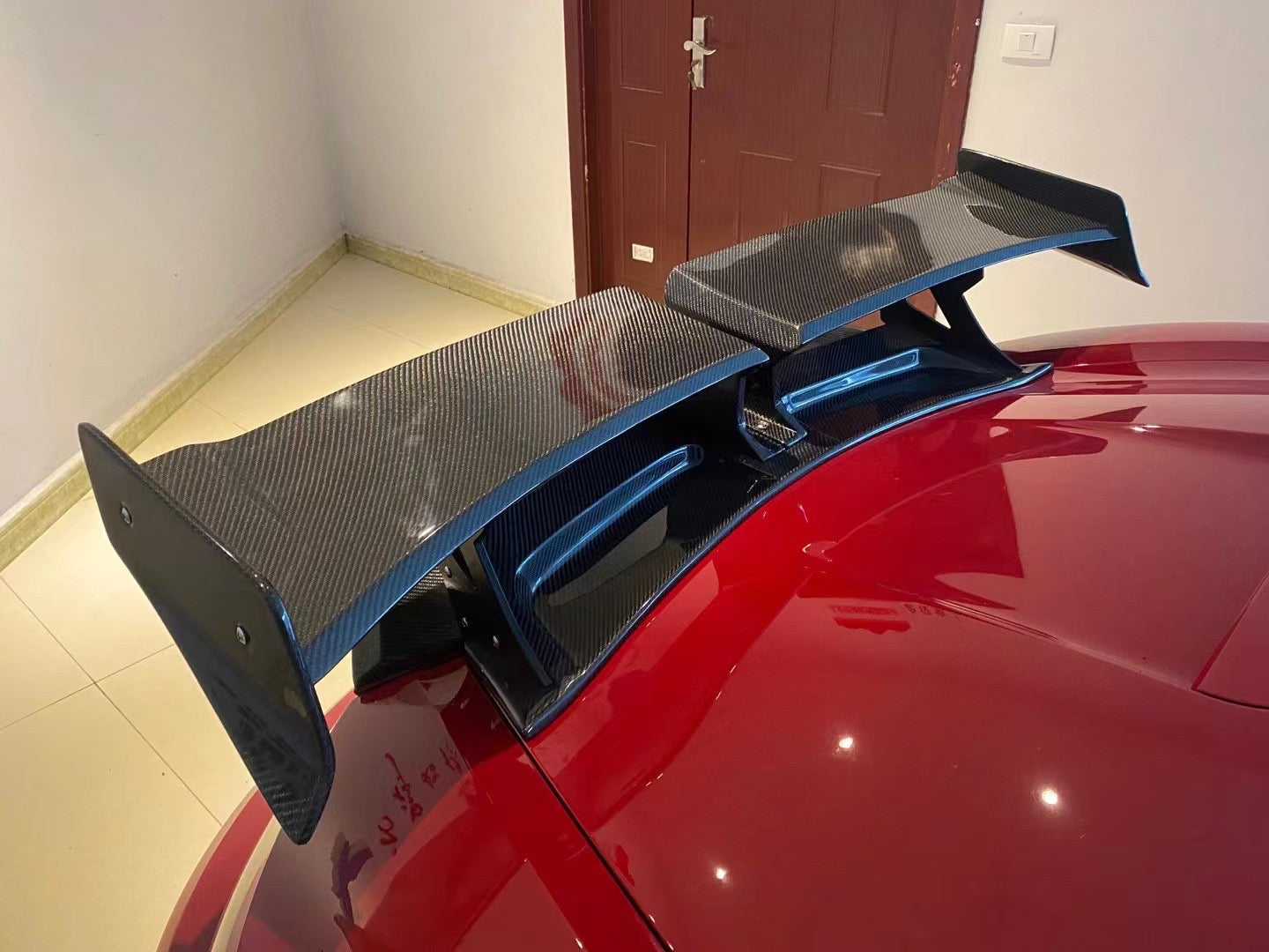 CARBON FIBER SPOILER WING FOR PORSCHE 718 982 CAYMAN BOXSTER 2016+