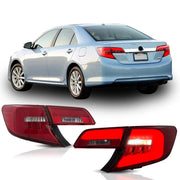 Vland Carlamp LED Tail Lights For Toyota Camry  2012-2014 Red Lens