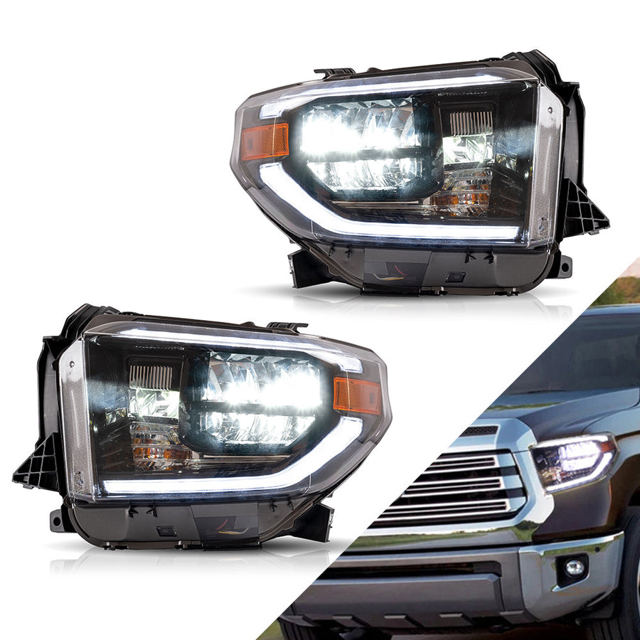 Buy Now Vland LED Headlights For Toyota Tundra 2014-2021 and upgrade car parts from SIR Tuning at the Best Price. Headlights, Tail lights, Bodykits, Navigations, Headlights and more - Fast & Free Shipping within Europe, US & Worldwide.