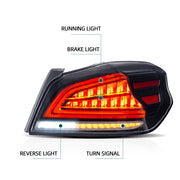 15-21 Subaru WRX & WRX STI 1th Gen(VA) Vland LED Tail Lights With Sequential Turn Signal