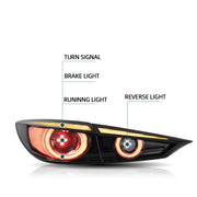 Vland Carlamp Full LED Tail Lights for Mazda 3 Axela Sedan 2014-2018 (Sequential Turn Signals w/ Dynamic Welcome Lighting)
