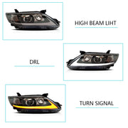Vland Carlamp LED Headlights For TOYOTA CAMRY 2010-2011 HEAD LAMP (USA TYPE)