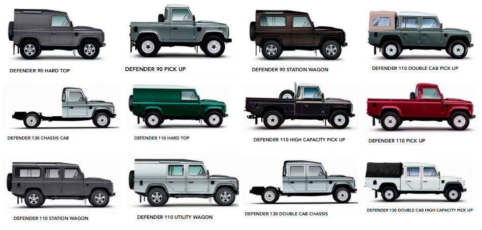 CAR BODY SHELL for LAND ROVER DEFENDER 90 110 130 L315 L316 1983 - 2016