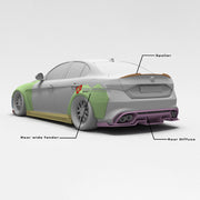 CARBON WIDE BODY KIT for ALFA ROMEO GIULIA 2016+