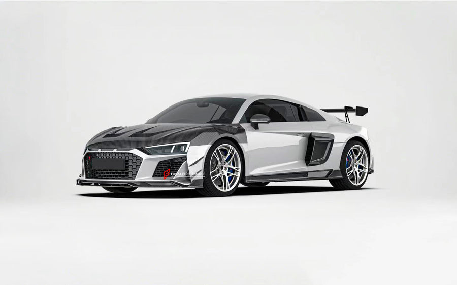 Buy Now CARBON BODY KIT for AUDI R8 4S FACELIFT 2019 - 2023 and upgrade car parts from SIR Tuning at the Best Price. Headlights, Tail lights, Bodykits, Navigations, body kit and more - Fast & Free Shipping within Europe, US & Worldwide.