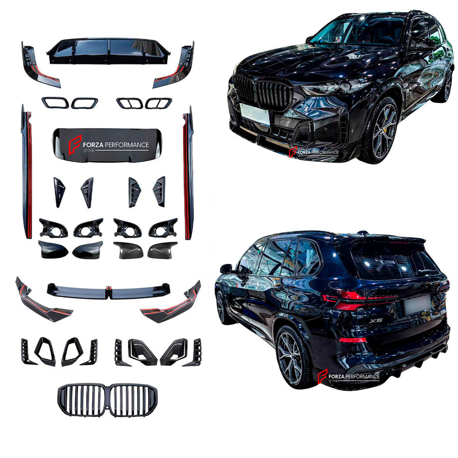 Buy Now BODY KIT for BMW X5 G05 G18 LCI 2023+ M PERFORMANCE BLACKOUT PACKAGE and upgrade car parts from SIR Tuning at the Best Price. Headlights, Tail lights, Bodykits, Navigations, body kit and more - Fast & Free Shipping within Europe, US & Worldwide.