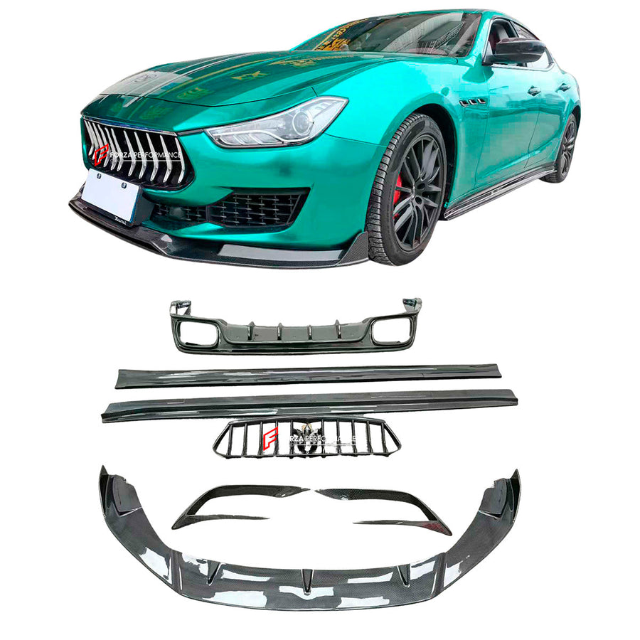 Buy Now CARBON BODY KIT for MASERATI GHIBLI M157 2014 - 2017 and upgrade car parts from SIR Tuning at the Best Price. Headlights, Tail lights, Bodykits, Navigations, Carbon body kit and more - Fast & Free Shipping within Europe, US & Worldwide.