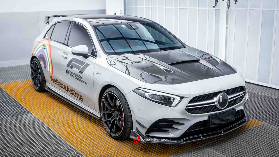 Buy Now CARBON BODY KIT for MERCEDES-BENZ A-CLASS W177 A35 AMG 2018+ and upgrade car parts from SIR Tuning at the Best Price. Headlights, Tail lights, Bodykits, Navigations, body kit and more - Fast & Free Shipping within Europe, US & Worldwide.