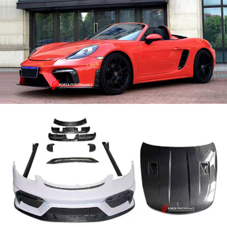 Buy Now CARBON BODY KIT for PORSCHE 718 CAYMAN 2016+ and upgrade car parts from SIR Tuning at the Best Price. Headlights, Tail lights, Bodykits, Navigations, body kit and more - Fast & Free Shipping within Europe, US & Worldwide.