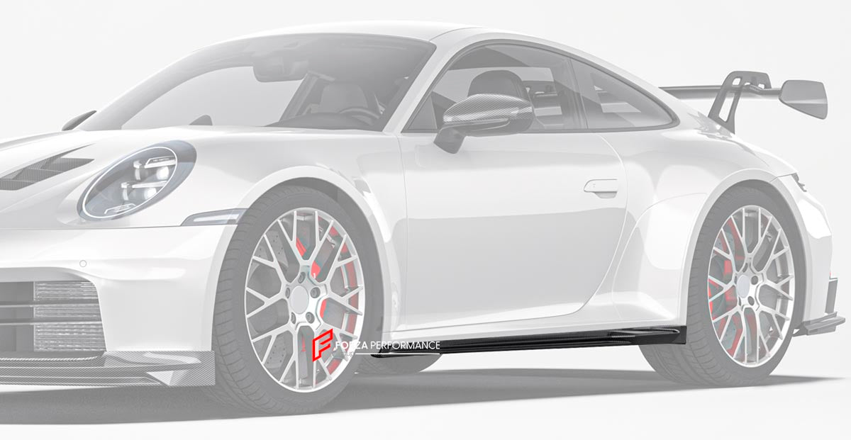DRY CARBON REPLACEMENT SIDE SKIRTS for PORSCHE 911 992.2 CARRERA 2025+