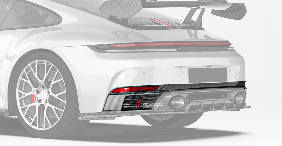 DRY CARBON REPLACEMENT UPPER REAR DIFFUSER for PORSCHE 911 992.2 CARRERA 2025+