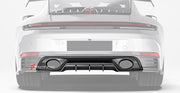 DRY CARBON REPLACEMENT LOWER REAR DIFFUSER for PORSCHE 911 992.2 CARRERA 2025+