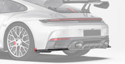 DRY CARBON REAR SIDE SPLITTER for PORSCHE 911 992.2 CARRERA 2025+