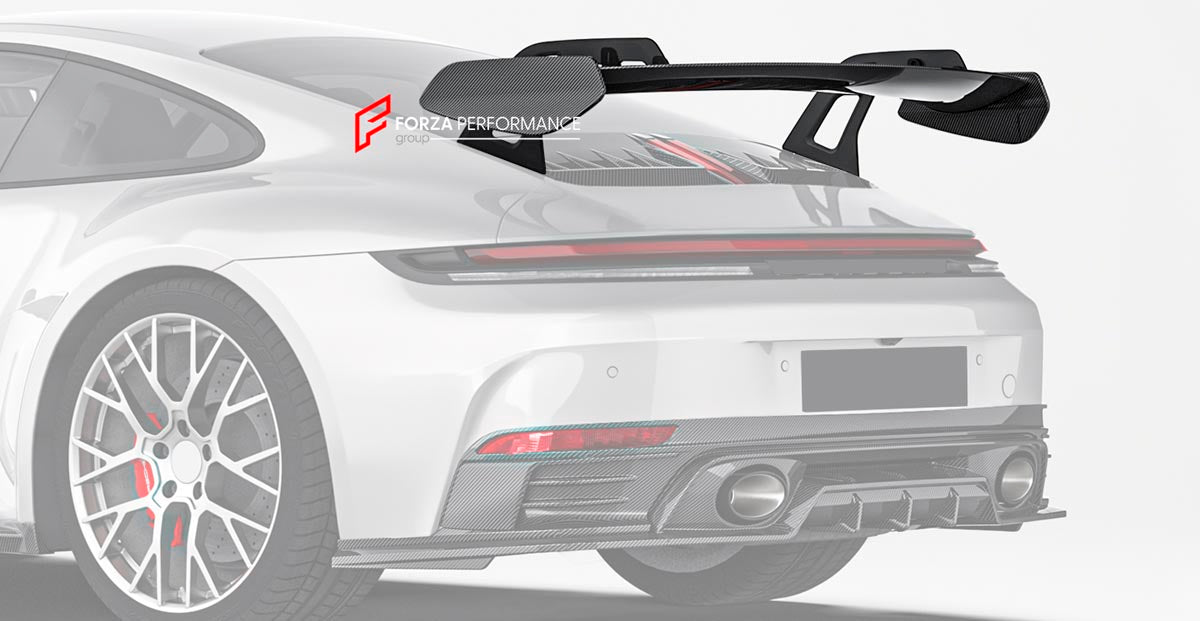 DRY CARBON REAR WING SPOILER for PORSCHE 911 992.2 CARRERA 2025+