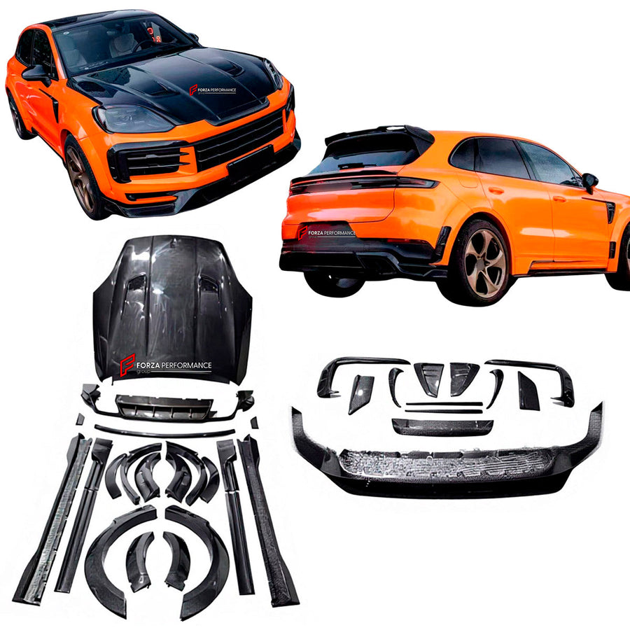 Buy Now CARBON BODY KIT for PORSCHE CAYENNE 9Y0.2 2024+ and upgrade car parts from SIR Tuning at the Best Price. Headlights, Tail lights, Bodykits, Navigations, body kit and more - Fast & Free Shipping within Europe, US & Worldwide.