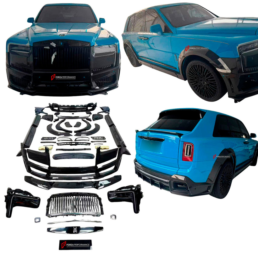 Buy Now CARBON BODY KIT for ROLLS ROYCE CULLINAN 2024+ and upgrade car parts from SIR Tuning at the Best Price. Headlights, Tail lights, Bodykits, Navigations, body kit and more - Fast & Free Shipping within Europe, US & Worldwide.