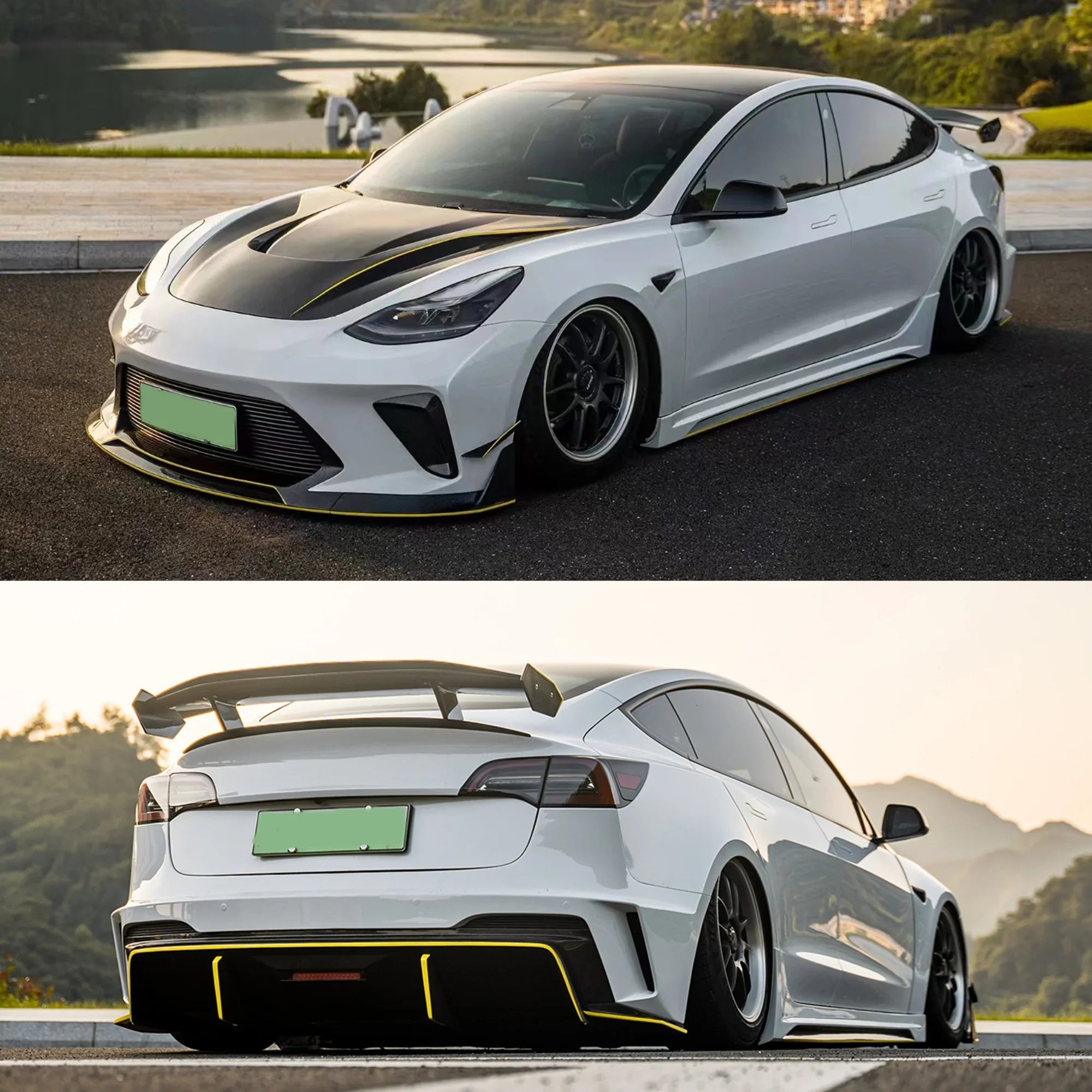 CARBON BODY KIT for TESLA MODEL 3 2017 - 2023