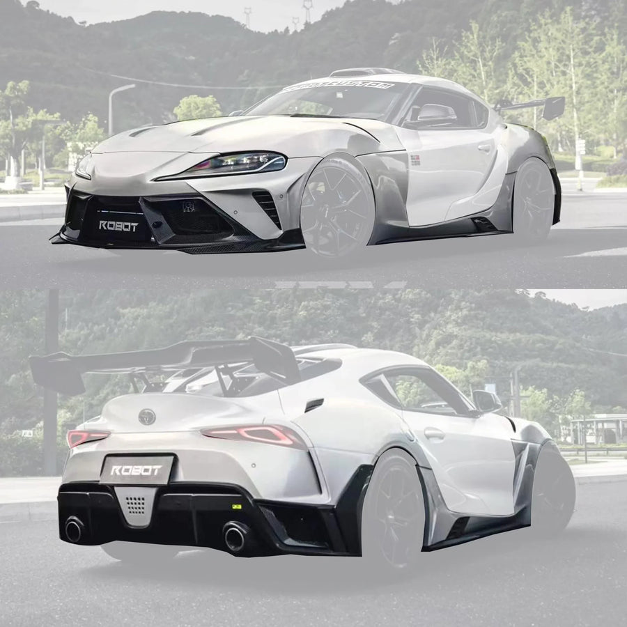 Buy Now CARBON WIDE BODY KIT for TOYOTA GR SUPRA A90 2019+ and upgrade car parts from SIR Tuning at the Best Price. Headlights, Tail lights, Bodykits, Navigations, body kit and more - Fast & Free Shipping within Europe, US & Worldwide.