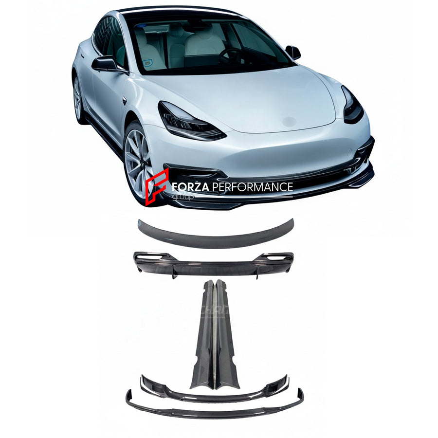 Buy Now IMP PERFORMANCE CARBON BODY KIT for TESLA MODEL 3 2017 - 2023 and upgrade car parts from SIR Tuning at the Best Price. Headlights, Tail lights, Bodykits, Navigations, body kit and more - Fast & Free Shipping within Europe, US & Worldwide.