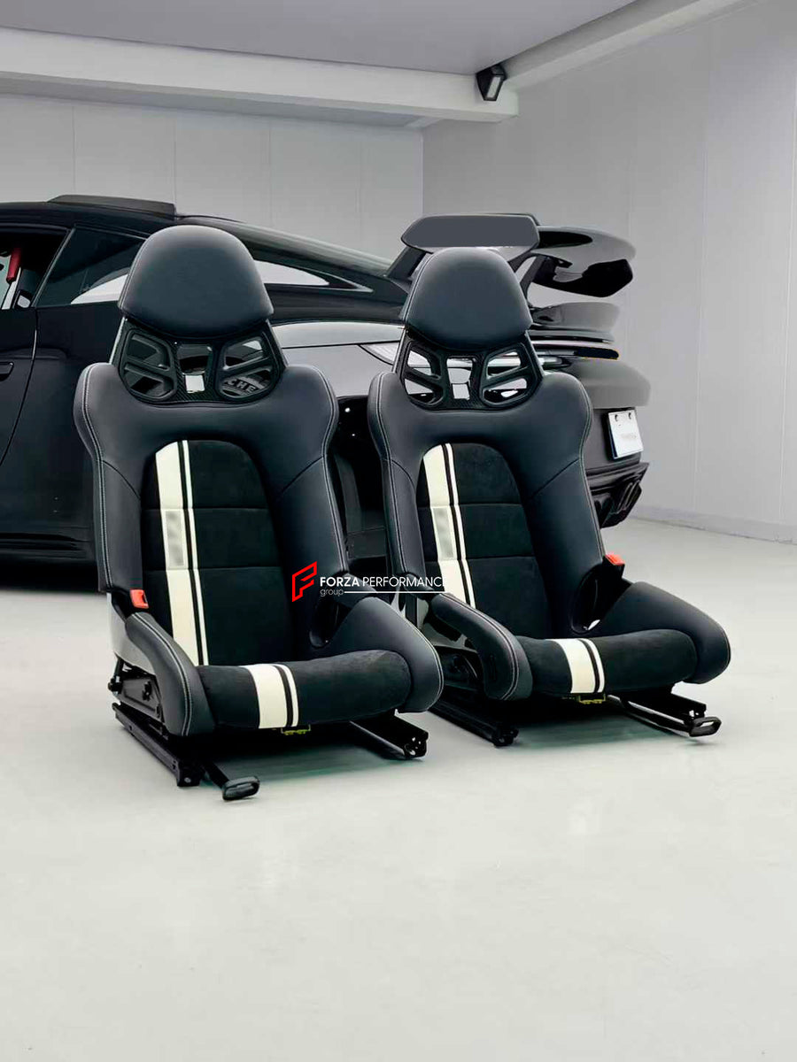 Buy Now CARBON BUCKET SEATS LWCB for PORSCHE 911 992.1 GT3 2022+ and upgrade car parts from SIR Tuning at the Best Price. Headlights, Tail lights, Bodykits, Navigations, Car Seats and more - Fast & Free Shipping within Europe, US & Worldwide.