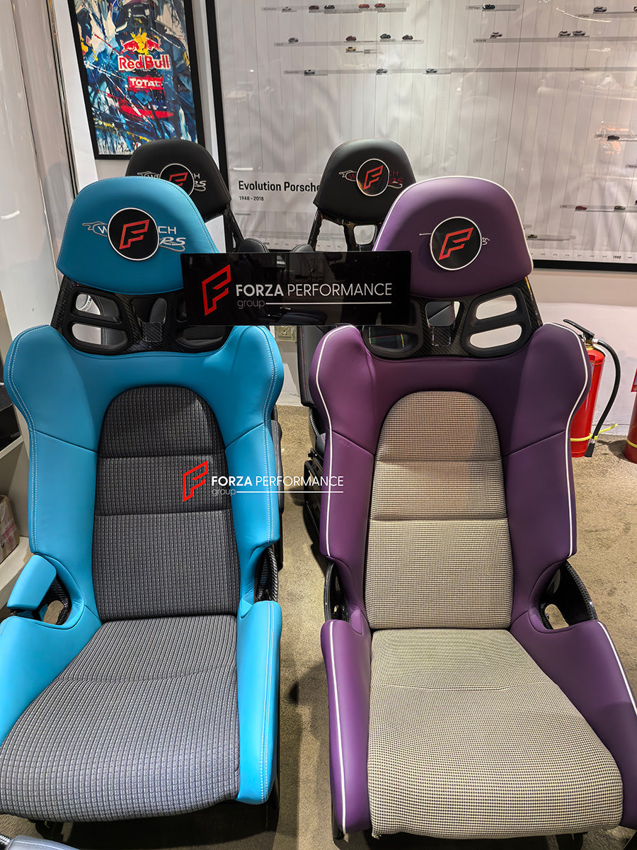 Buy Now CARBON BUCKET SEATS LWCB for PORSCHE 911 991.1 991.2 992.1 992.2 997 718 981 GT3 and upgrade car parts from SIR Tuning at the Best Price. Headlights, Tail lights, Bodykits, Navigations, Car Seats and more - Fast & Free Shipping within Europe, US & Worldwide.