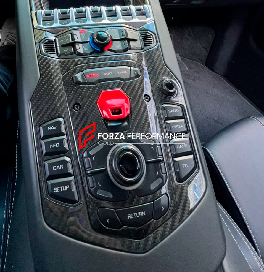 CARBON CENTRAL CONSOLE PANEL for LAMBORGHINI AVENTADOR LP700 LP720 LP750 2011 - 2017