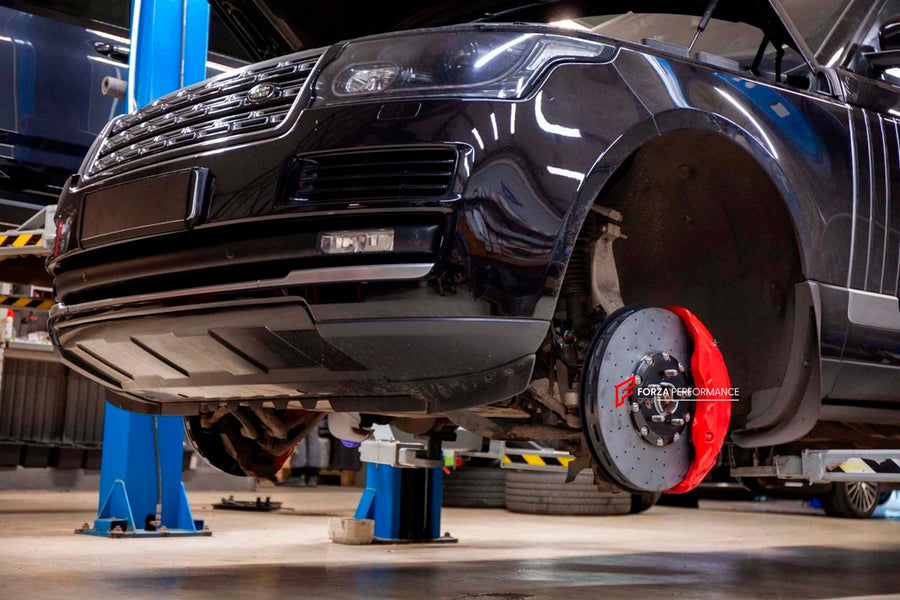 Buy Now CARBON CERAMIC BIG BRAKE KIT for LAND ROVER RANGE ROVER L405 2012 - 2017 and upgrade car parts from SIR Tuning at the Best Price. Headlights, Tail lights, Bodykits, Navigations, BIG BRAKE KIT and more - Fast & Free Shipping within Europe, US & Worldwide.
