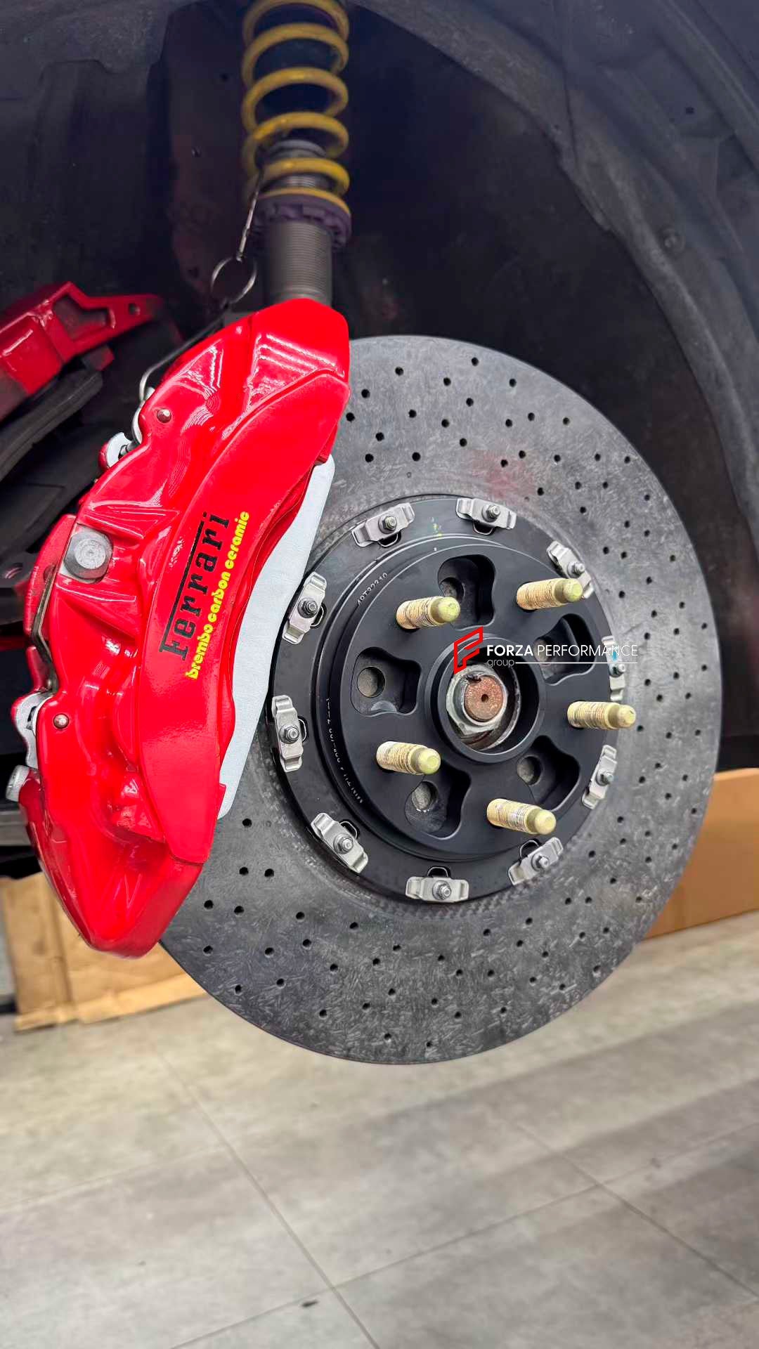 CARBON CERAMIC FRONT BBK BIG BRAKE KIT for HONDA CIVIC TYPE R FK2 2015 - 2017