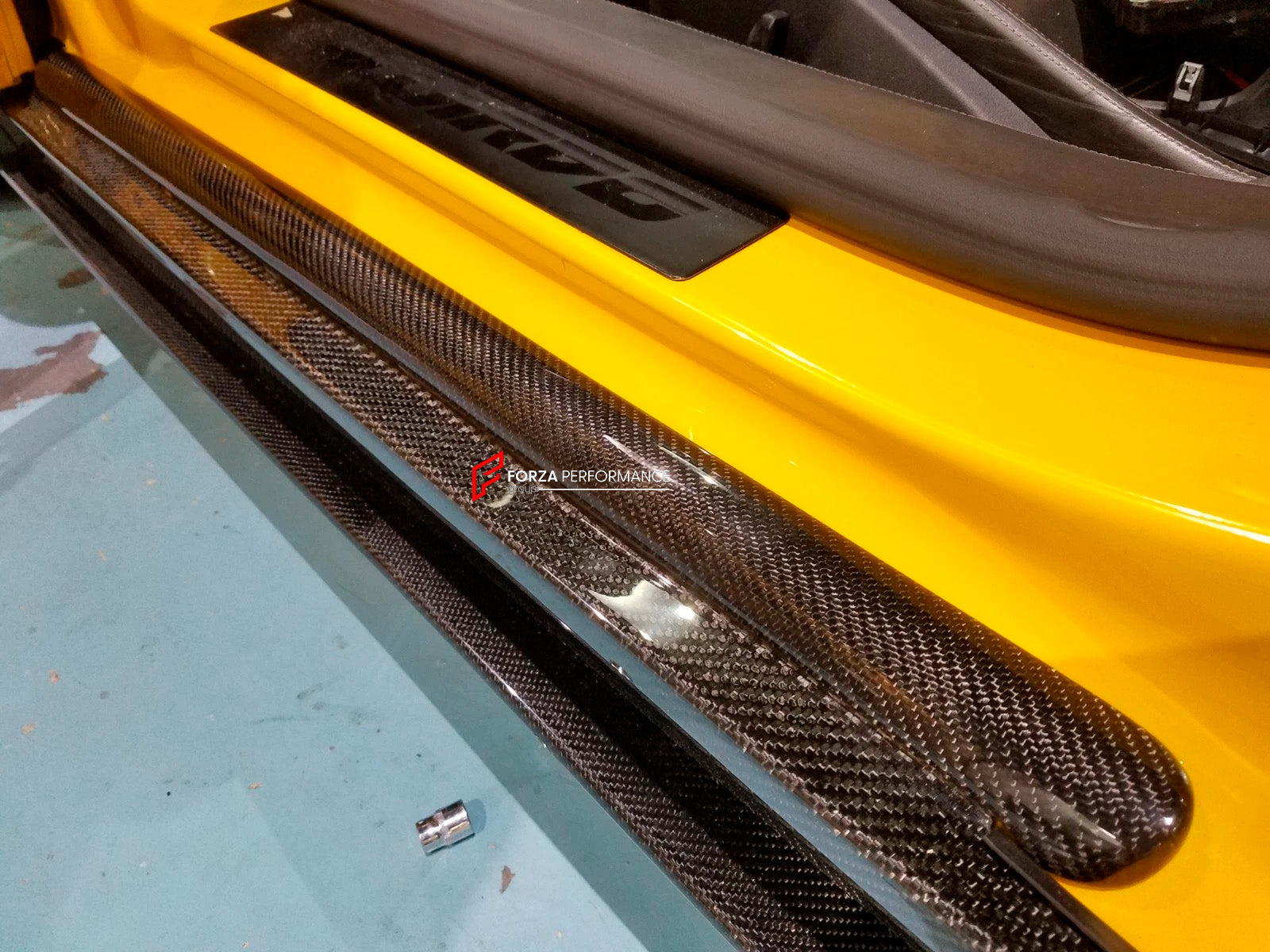 CARBON DOOR SILLS for LAMBORGHINI GALLARDO COUPE 2003 - 2008