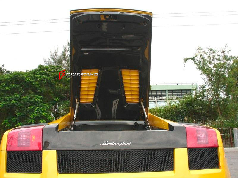 CARBON ENGINE HOOD BONNET BACK COVER for LAMBORGHINI GALLARDO COUPE 2003 - 2008