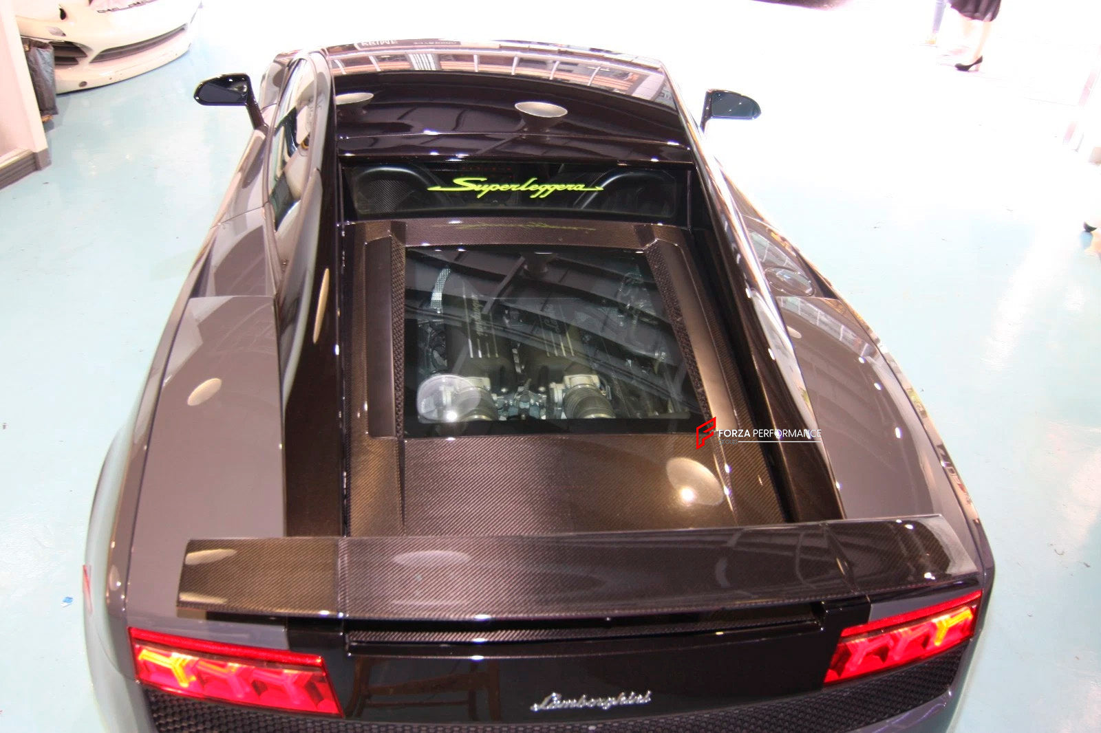 CARBON ENGINE HOOD BONNET for LAMBORGHINI GALLARDO LP550 LP560 LP570 COUPE 2008 - 2013 upgrade to SUPERLEGGERA