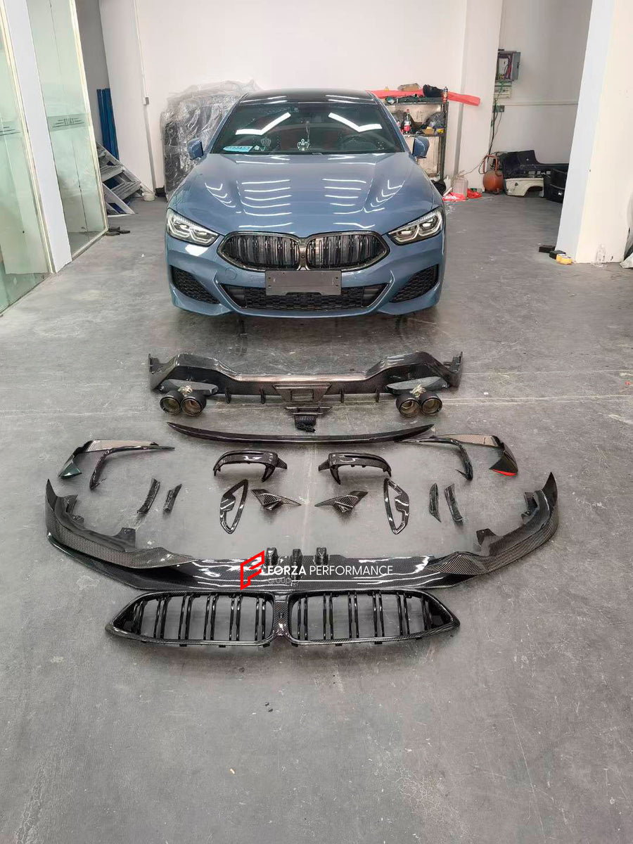 Buy Now CARBON FIBER BODY KIT FOR BMW 8 SERIES G14 G15 G16 2018+ WITH M-PACKAGE and upgrade car parts from SIR Tuning at the Best Price. Headlights, Tail lights, Bodykits, Navigations, Carbon body kit and more - Fast & Free Shipping within Europe, US & Worldwide.
