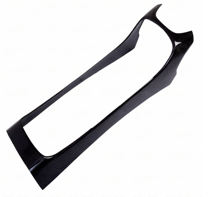 CARBON FIBER CENTER CONSOLE SURROUND COVER TRIM for AUDI R8 V8 V10 Coupe Spyder 2008-2015