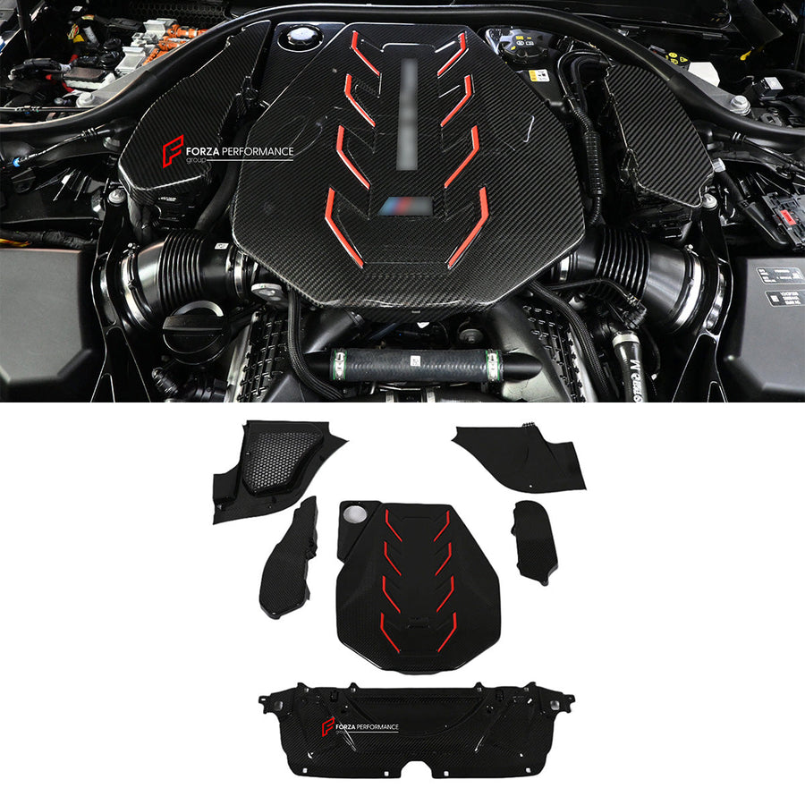 Buy Now CARBON FIBER ENGINE COVER for BMW M5 G90 G99 2024+ and upgrade car parts from SIR Tuning at the Best Price. Headlights, Tail lights, Bodykits, Navigations, Carbon body kit and more - Fast & Free Shipping within Europe, US & Worldwide.