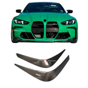 CARBON FIBER FRONT BUMPER CANARDS for BMW M3 G80 M4 G82 2020+