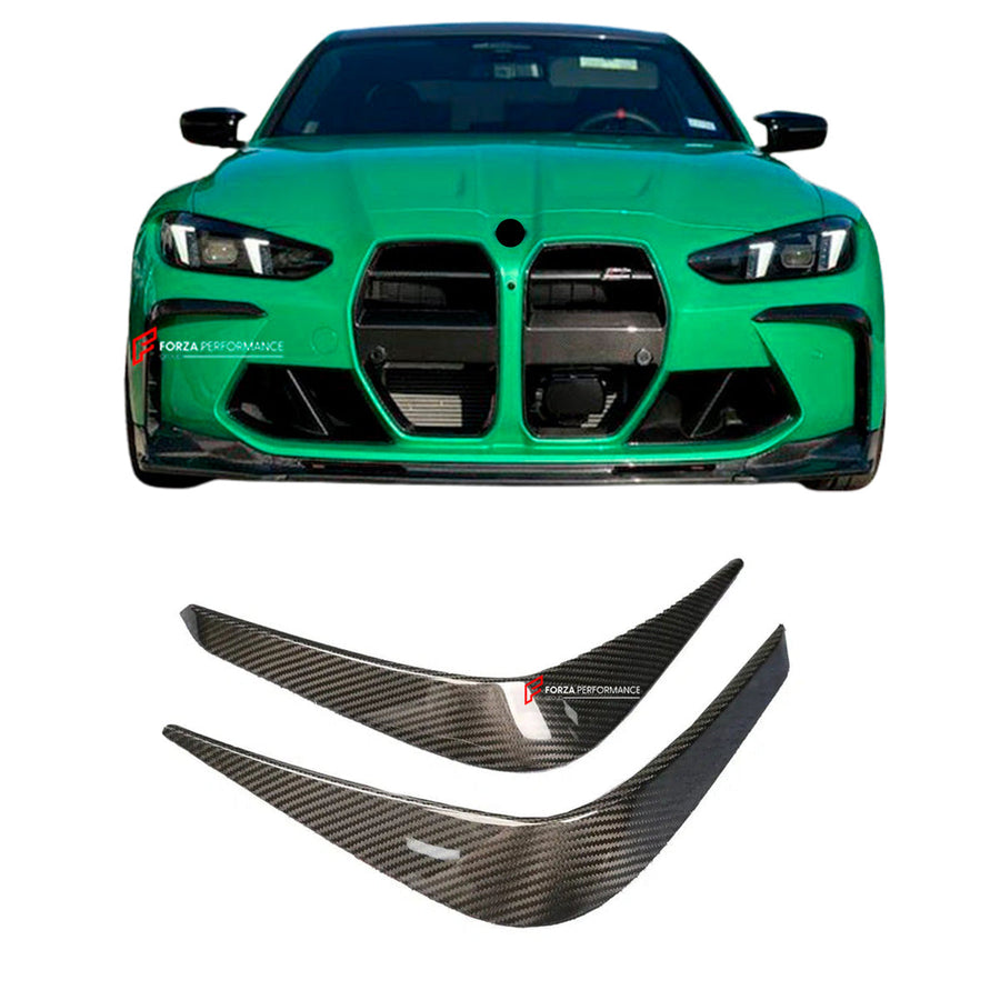 Buy Now CARBON FIBER FRONT BUMPER CANARDS for BMW M3 G80 M4 G82 2020+ and upgrade car parts from SIR Tuning at the Best Price. Headlights, Tail lights, Bodykits, Navigations, body kit and more - Fast & Free Shipping within Europe, US & Worldwide.