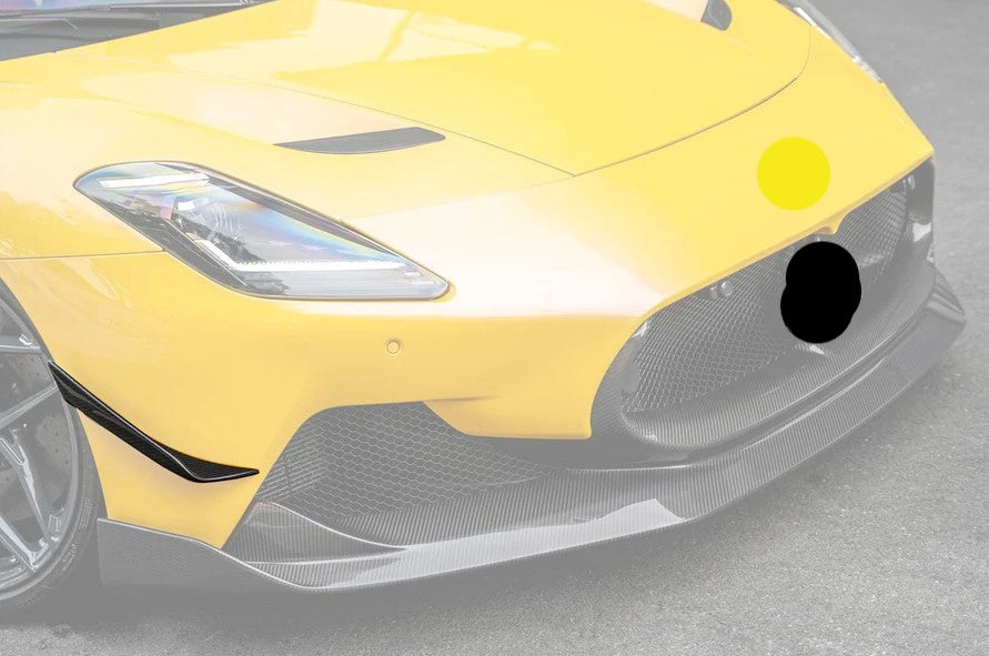 Buy Now CARBON FIBER FRONT BUMPER CANARDS V1 for MASERATI MC20 2020 - 2023 and upgrade car parts from SIR Tuning at the Best Price. Headlights, Tail lights, Bodykits, Navigations, body kit and more - Fast & Free Shipping within Europe, US & Worldwide.