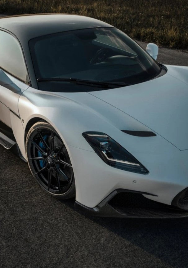 CARBON FIBER FRONT LID INSERTS for MASERATI MC20 2020 - 2023